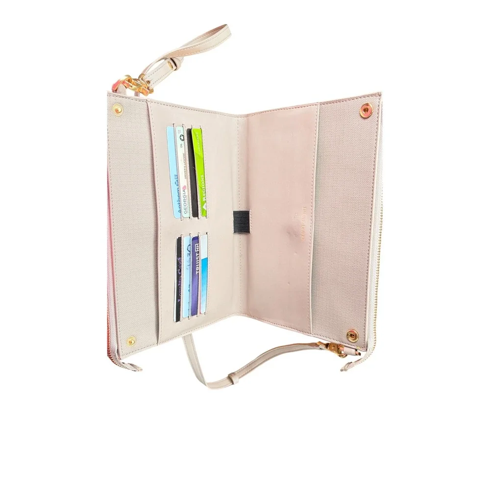 Dagne Dover Dakota Crossbody Wallet Women Small Ash Blue Grey